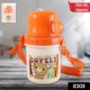 Kids Plastic Cartoon Cup with Lid & Strap – Spill Resistant 350 ML