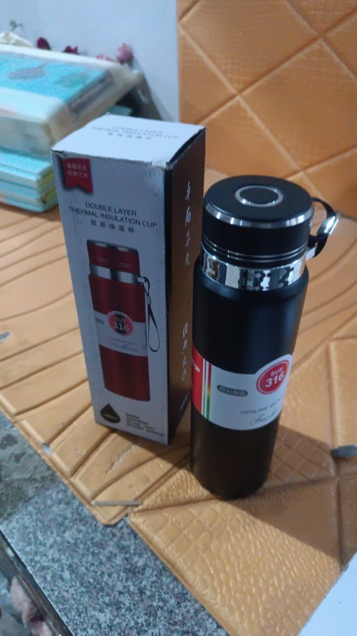 Stainless Steel Insulated Water Bottle – Leakproof 1000ml Flask