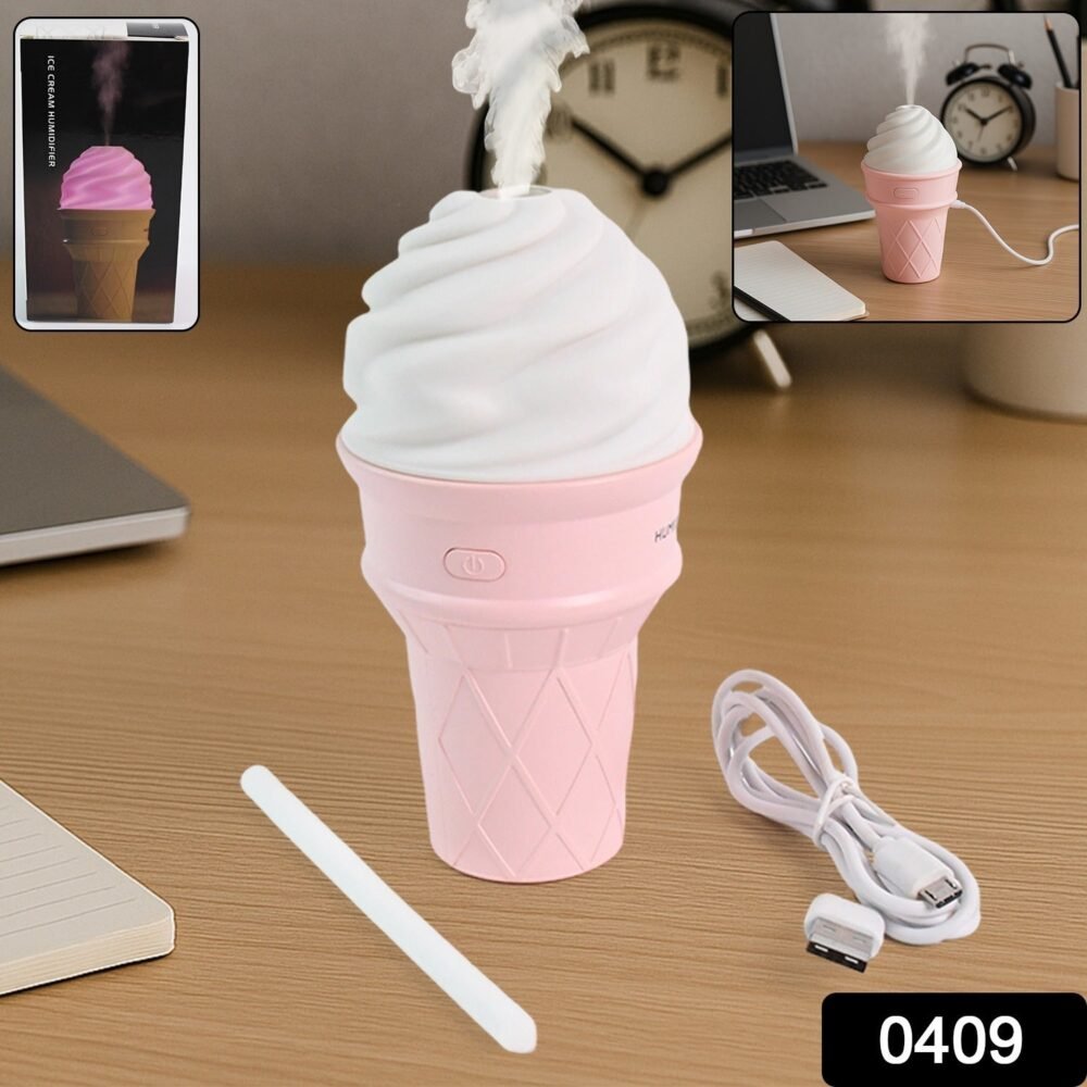 Ice Cream Cone Humidifier – Portable Cool Mist Air Freshener