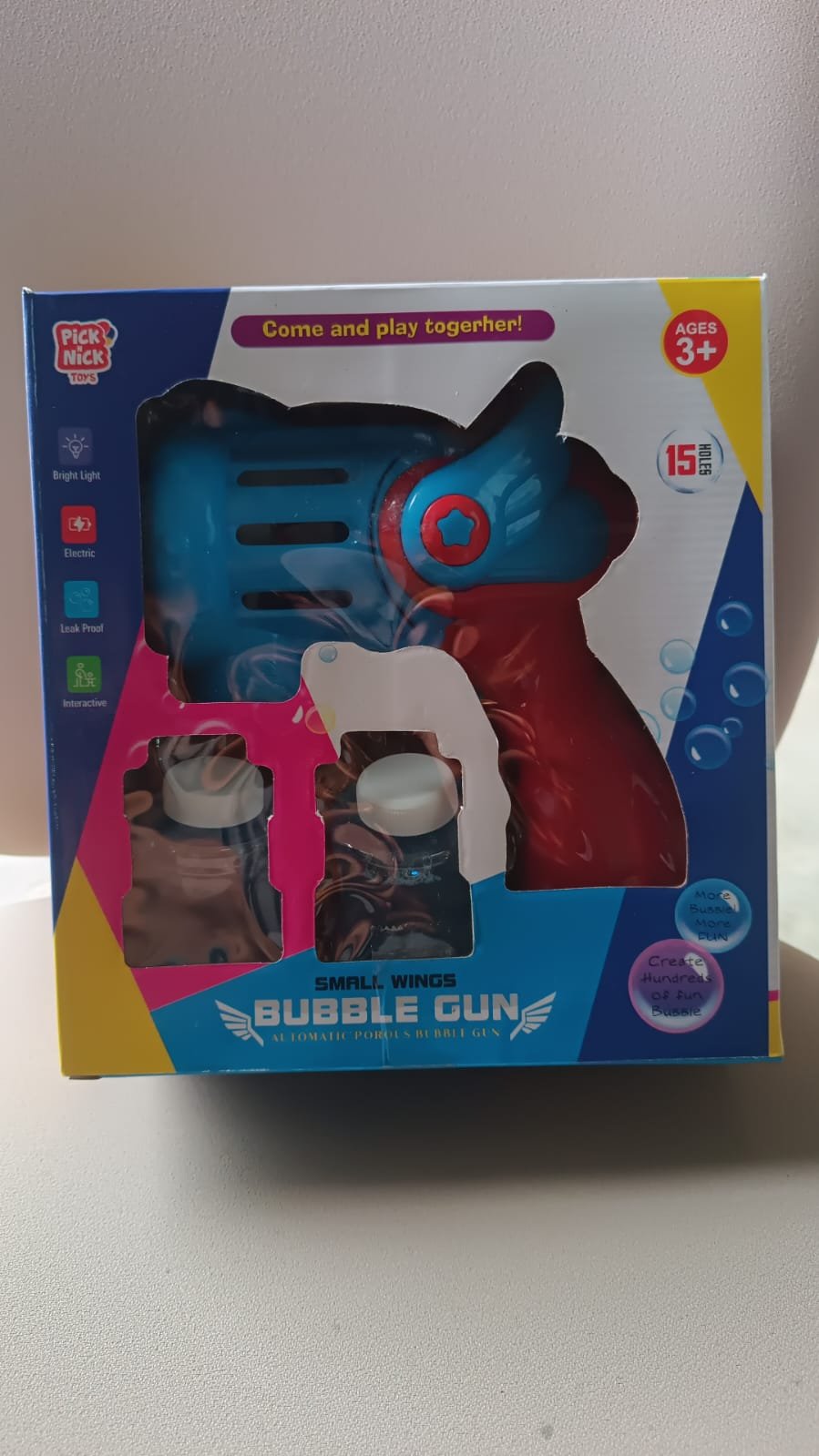 Rechargeable Bubble Gun Toy – USB Charged Automatic Bubble Blower