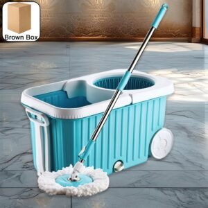 Spin Mop – 360° Rotating Stainless Steel Spinner for Deep Cleaning