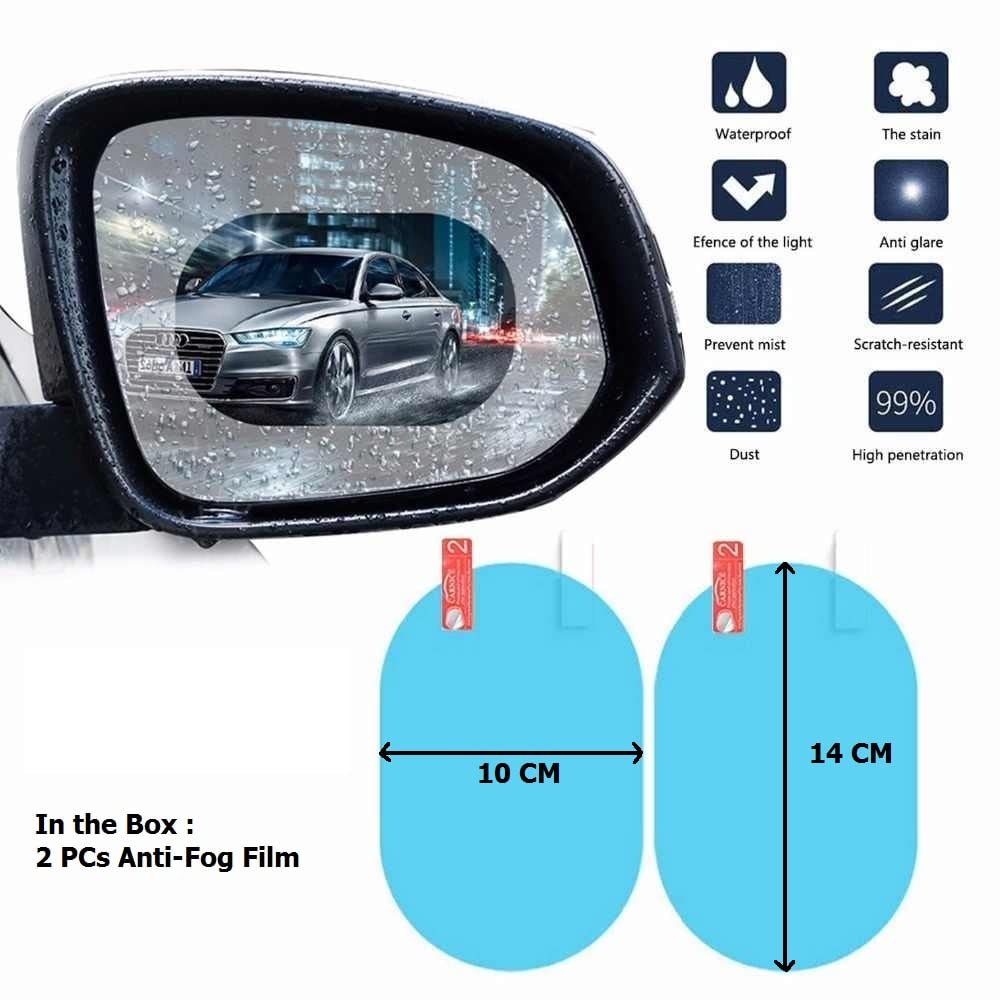 Anti-Fog Rearview Mirror Film – HD Clear Protective Sticker