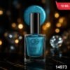 Glitter Nail Paint – Aqua Bluebell, Quick Dry & Long Lasting