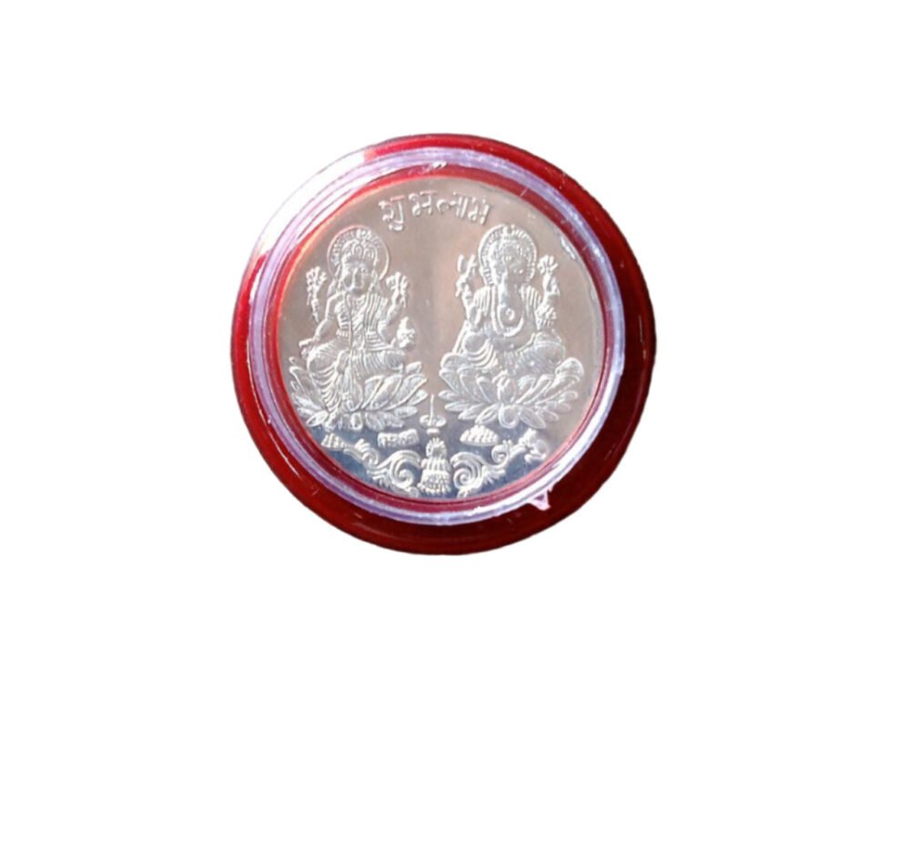 664710b7-62d1-412a-8ab8-dc5470469d64_4e224280-b4c7-4125-ad31-00b2df4a2eb8.jpg Goddess Lakshmi Pooja Coin – Symbol of Wealth & Blessings