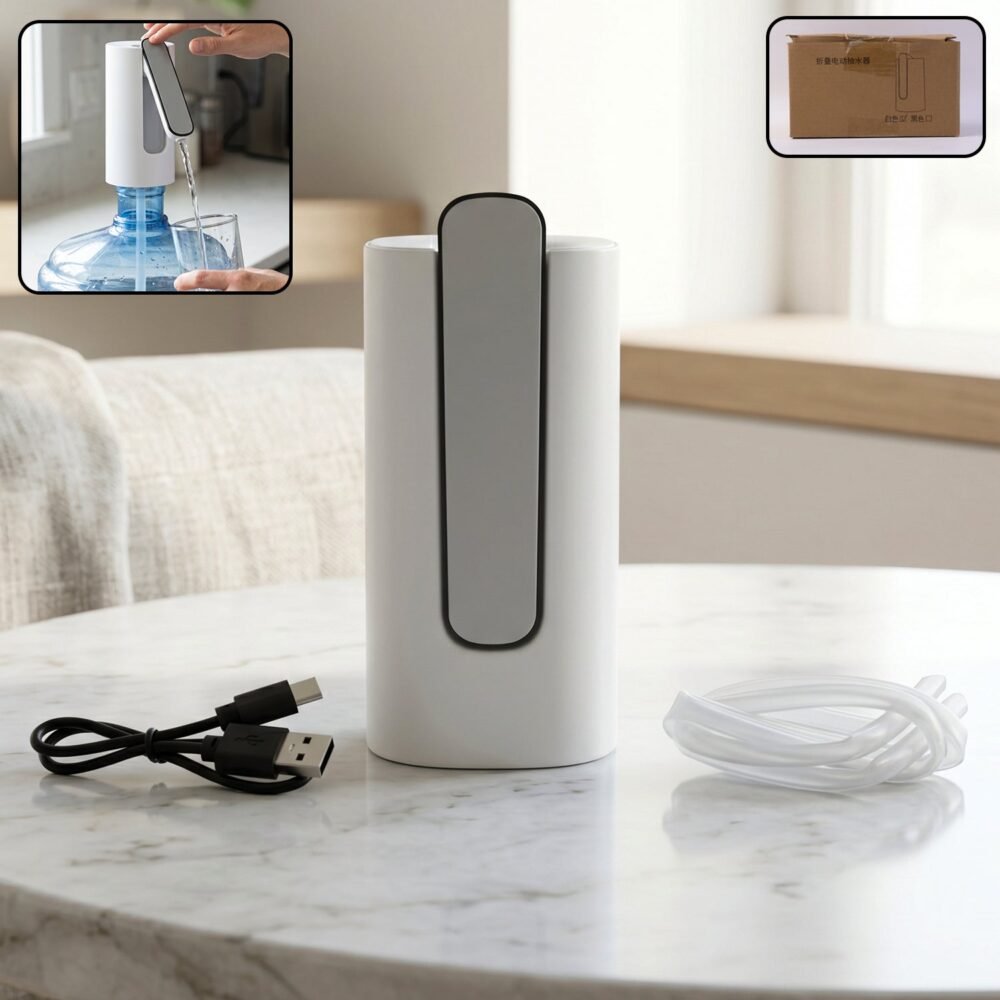 Foldable Electric Water Dispenser Pump – USB Rechargeable & Convenient