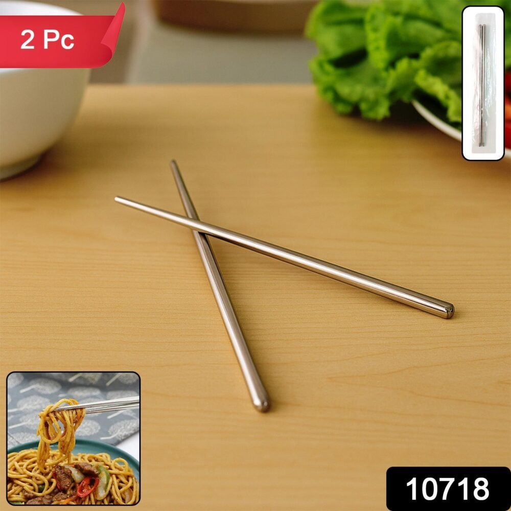 Stainless Steel Chopsticks – Premium Reusable Dining Set (2 Pc)