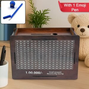 6d9ed2e9-106a-44ac-abb8-ecf4455bdd61.jpg Wooden Piggy Bank – Fun Savings Challenge with Emoji Pan