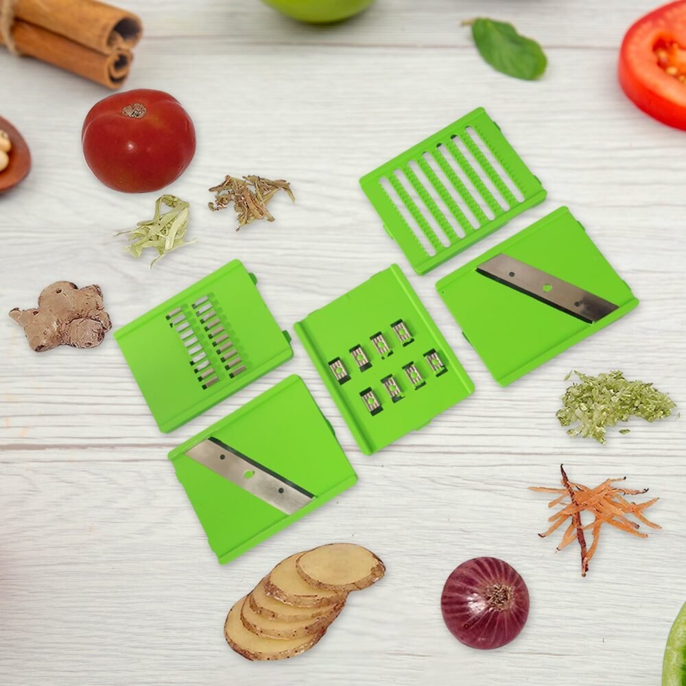 6-in-1 Vegetable Slicer – Multipurpose Kitchen Cutter with SS Blades
