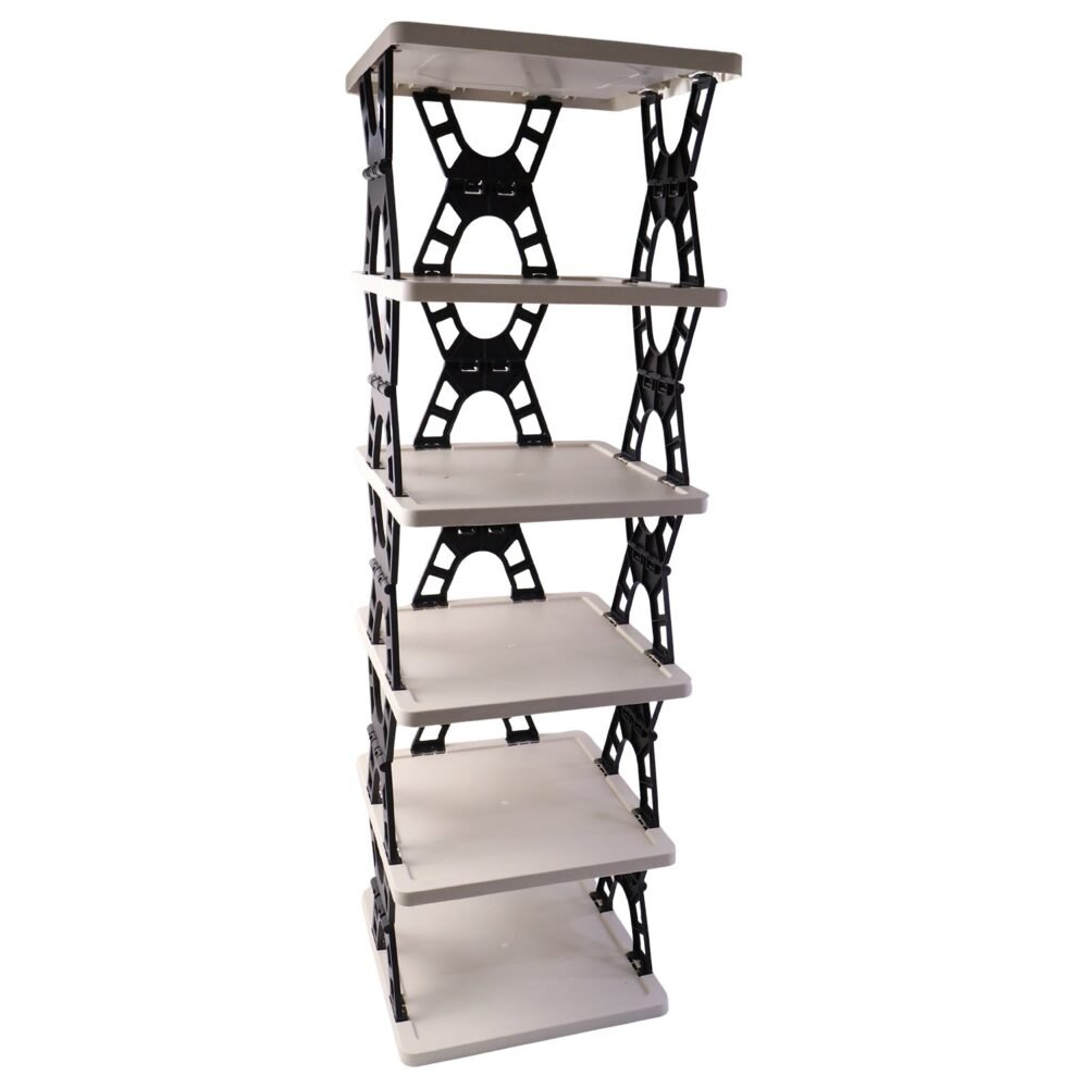 Multipurpose Foldable 6 Layer Storage Rack – Space-Saving Home Organizer