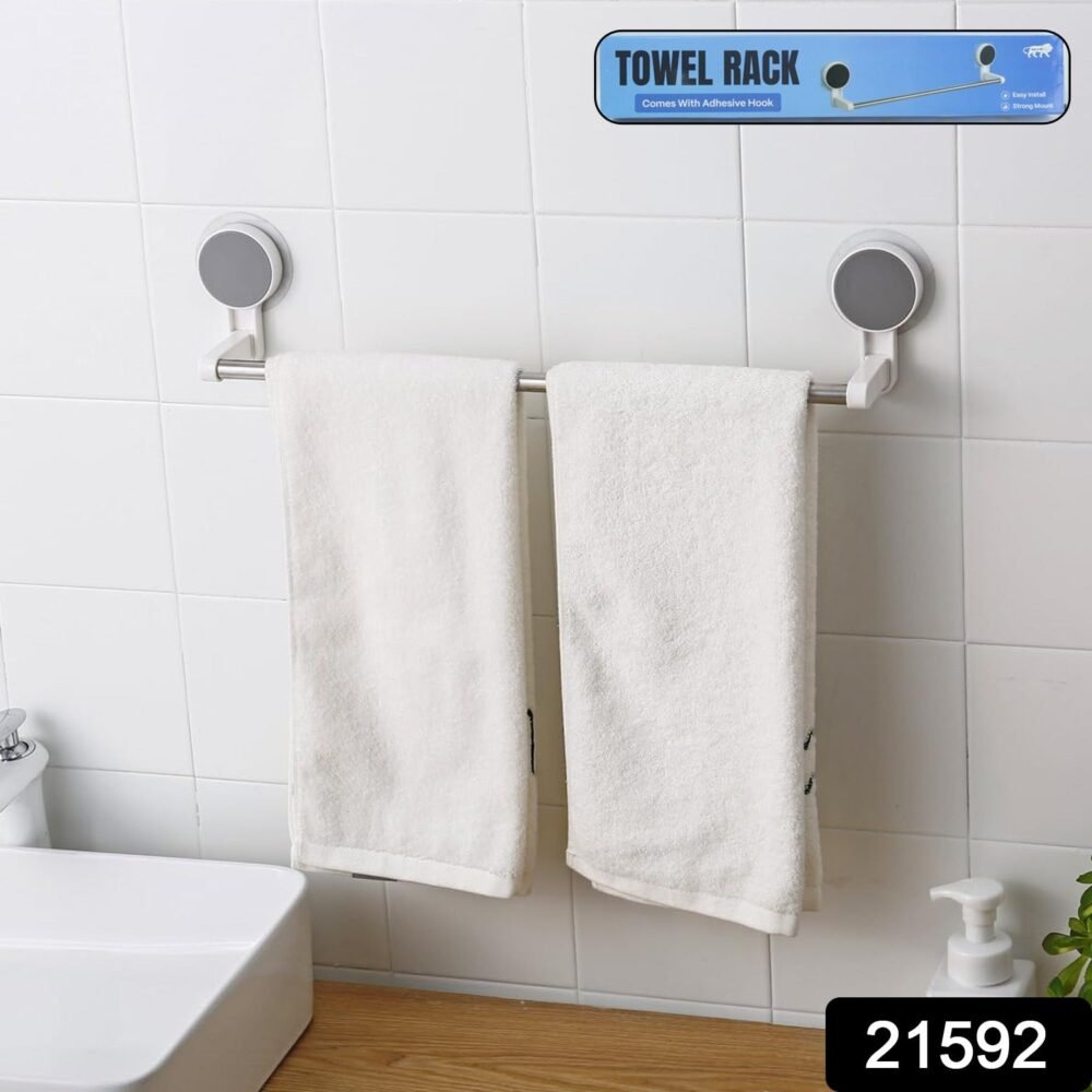 Self-Adhesive Towel Rod – Rust-Resistant Punch-Free Mount