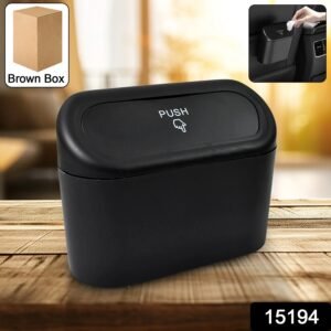 Mini Car Trash Can with Lid – Waterproof & Leak-Proof | Velvet Wheels