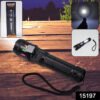 LED Flashlight USB Rechargeable – Zoom & 5 Lighting Modes