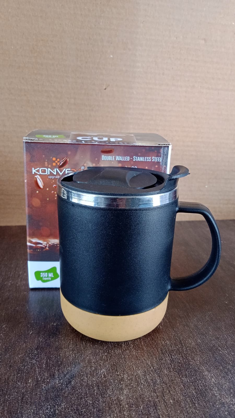 Insulated Coffee Mug 350ml – Spill-Proof & Long-Lasting Heat Retention