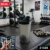 500 ml Plastic Gym Shaker Bottle – Leakproof with Mixing Ball
