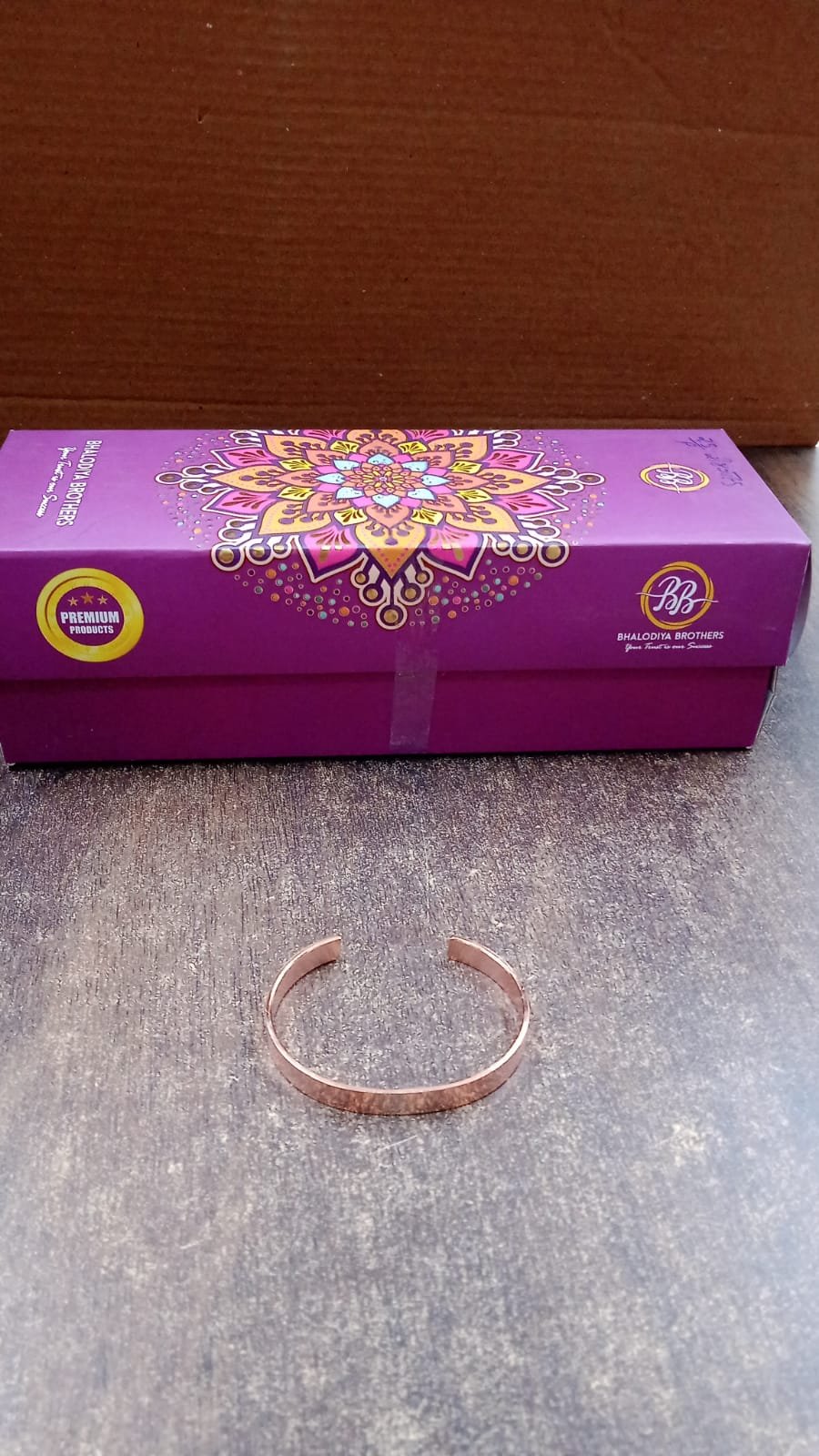 Rose Gold Open Cuff Bracelet – Adjustable Minimalist Kada