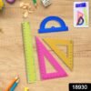 Geometry Set – 4-Piece Triangle Ruler Protractor Kit