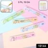 Plastic Ruler Set for Kids – Durable Cartoon Design, 5 Pieces