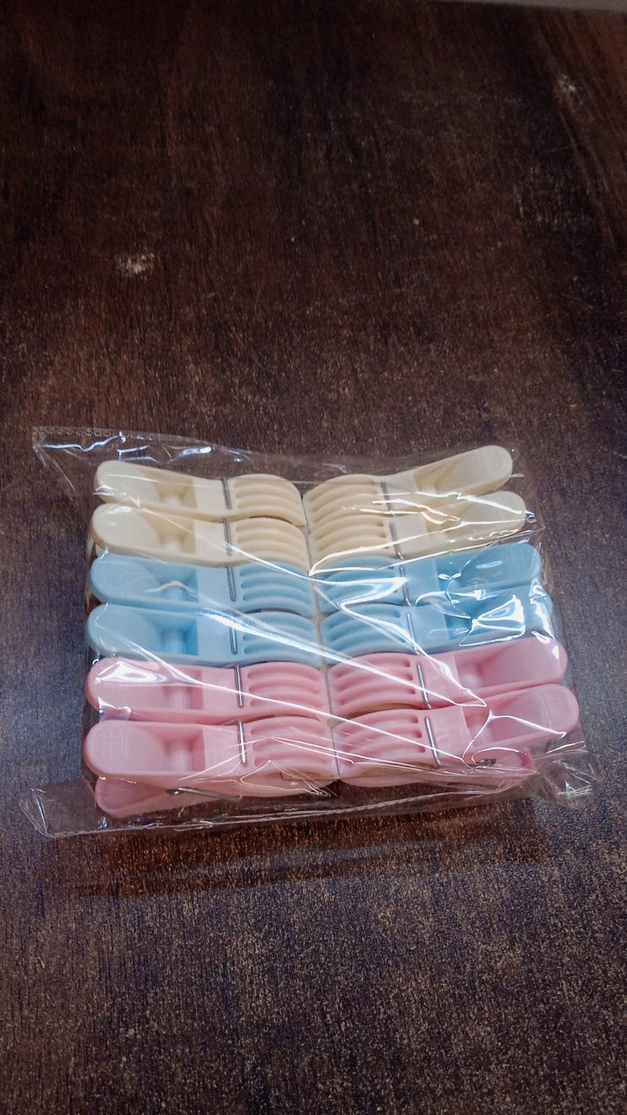 Plastic Cloth Clips – Pack of 12 Strong Multicolor Pegs