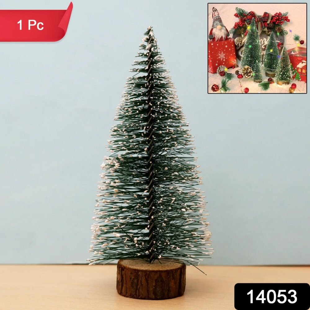 Mini Artificial Christmas Tree with Snow Effect – Compact Festive Decor