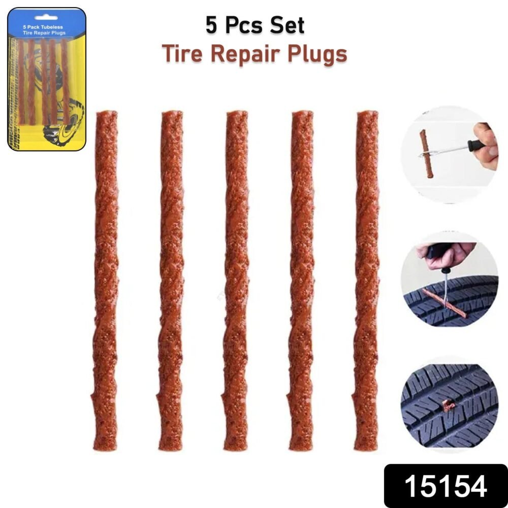 Tyre Repair Strips ñ Emergency Puncture Seal (5 Pcs) | Indo Glow