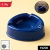 Dark Blue Plastic Ashtray – Durable Smokeless 3-Slot Design