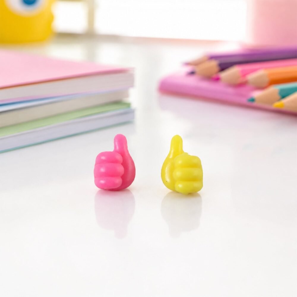 Cable Wire Holder – Cute Thumbs-Up Self-Adhesive Design for Easy Organising