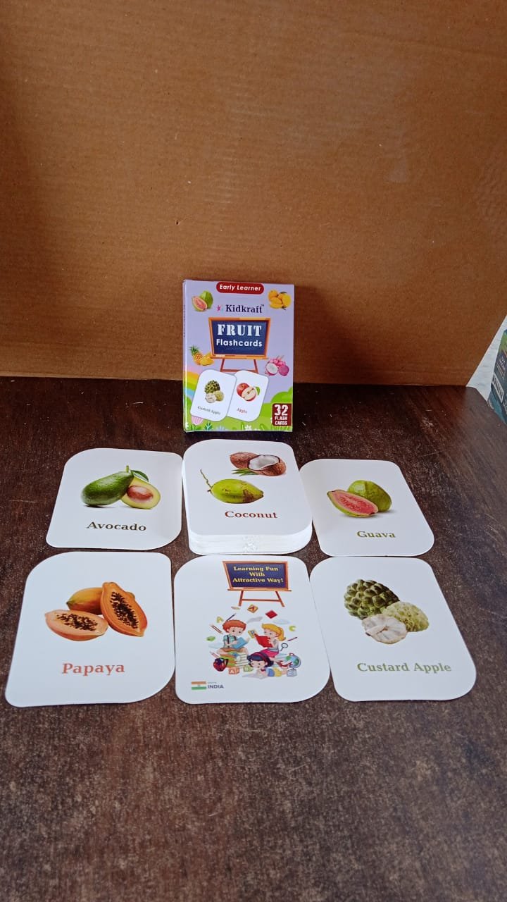 Fruit Flashcards – Durable 32-Piece Early Learner Set