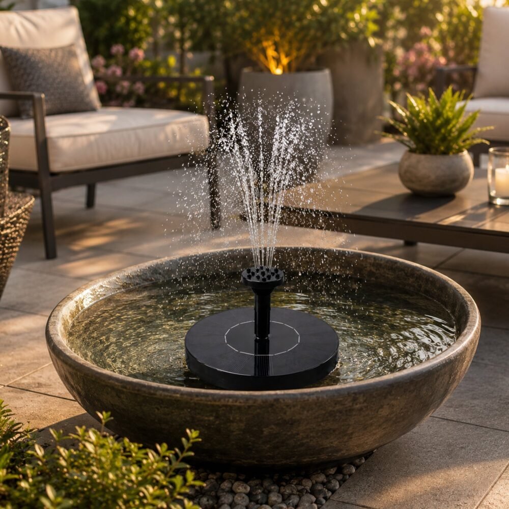 Solar Water Fountain Pump – Eco-Friendly Garden Water Feature