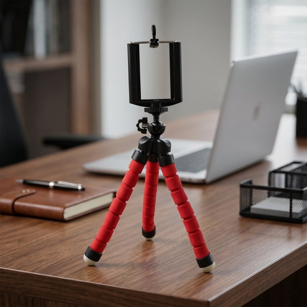 9814-03-product_970cf354-1003-4c98-a6d0-3c90f6766425.jpg Mini Flexible Tripod - Portable Phone Stand & Content Creator Tool