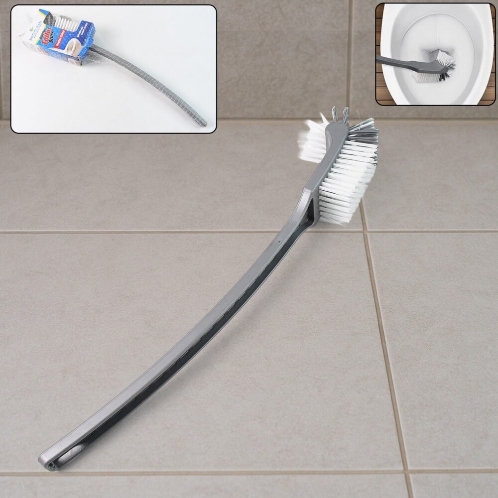 Long Handle Toilet Brush – Ergonomic Deep Cleaning Tool (1 Pc)