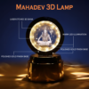 Mahadev 3D Crystal Ball Night Light – Rotating LED Decorative Lamp