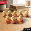 Mini Monk Buddha Idol Set – Serene & Joyful Home Decor