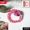 Crystal Beaded Stretch Bracelet – Elegant Dual-Tone Design