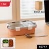 3-Compartment Lunch Box – Leak-Proof Stainless Steel Tiffin