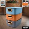 Plastic Storage Basket Set – Durable & Multipurpose Organizer