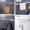 No-Drill Adhesive Towel Rod Holder – Multipurpose Wall Mount