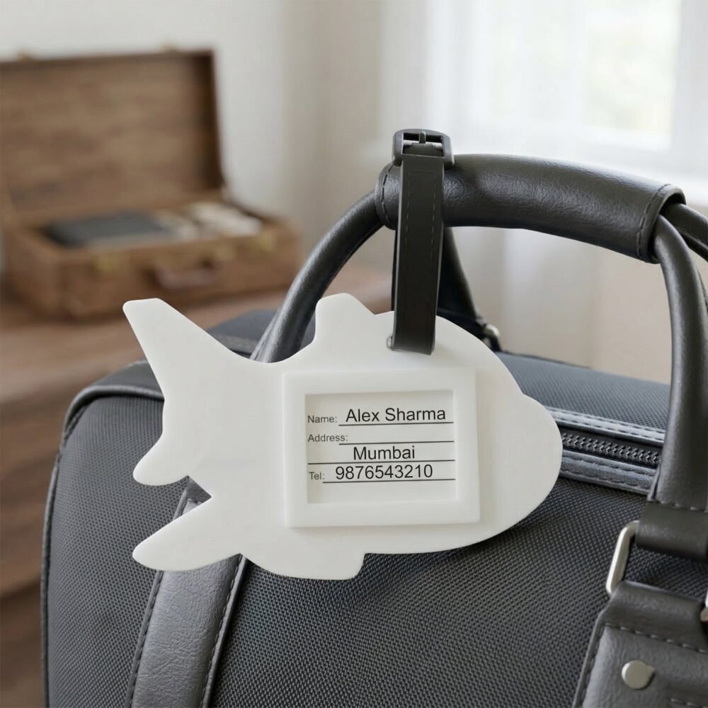 Luggage Tag – Unique Airplane Shape for Easy Identification
