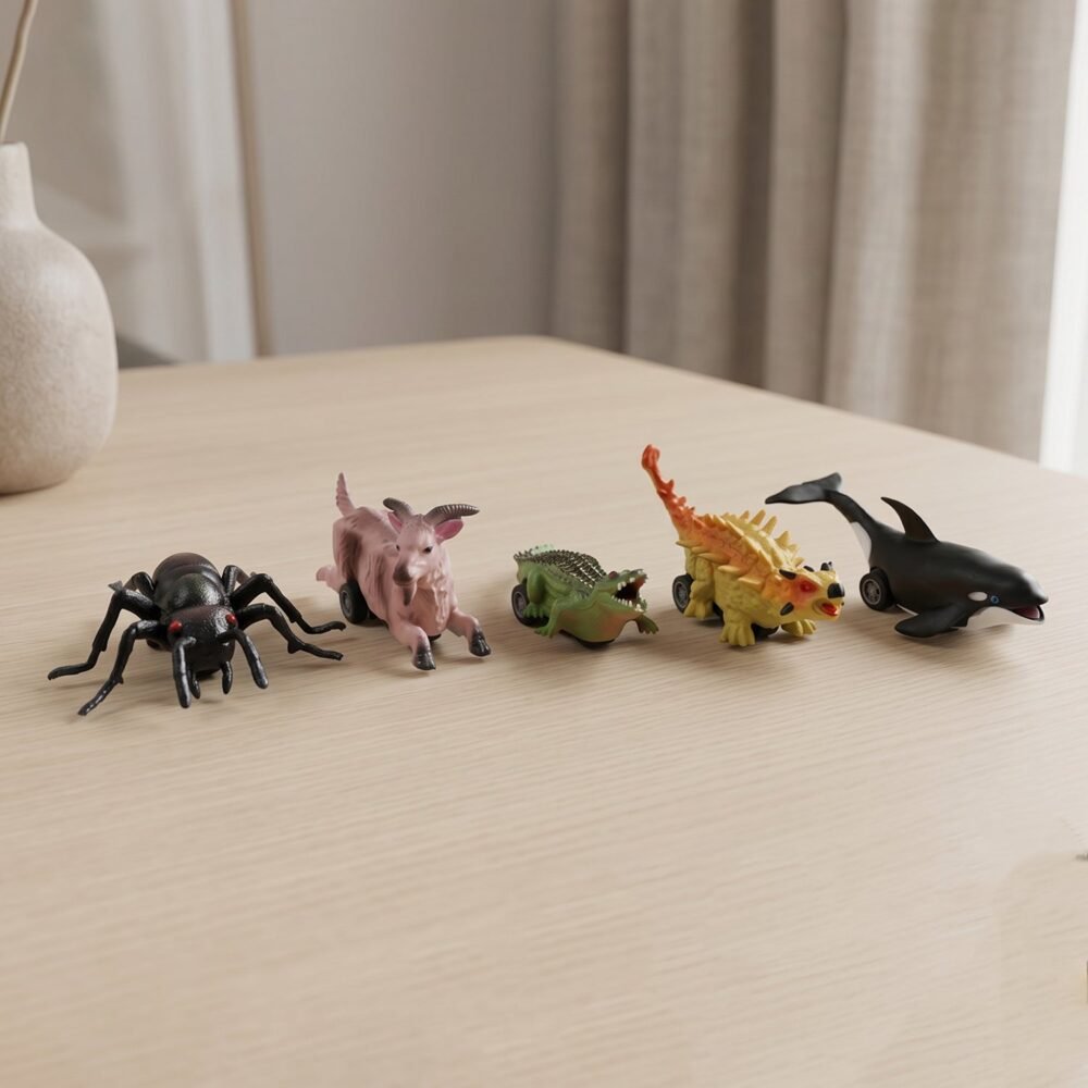 Kids Animal Pull Back Toy – Fun Rolling Motion & Imaginative Play