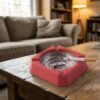 Heat-Resistant Ashtray – Stainless Steel Inner Bowl for Easy Cleaning