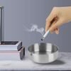 Round Tabletop Cigarette Ashtray – Multi Rest Slots & Stable Base