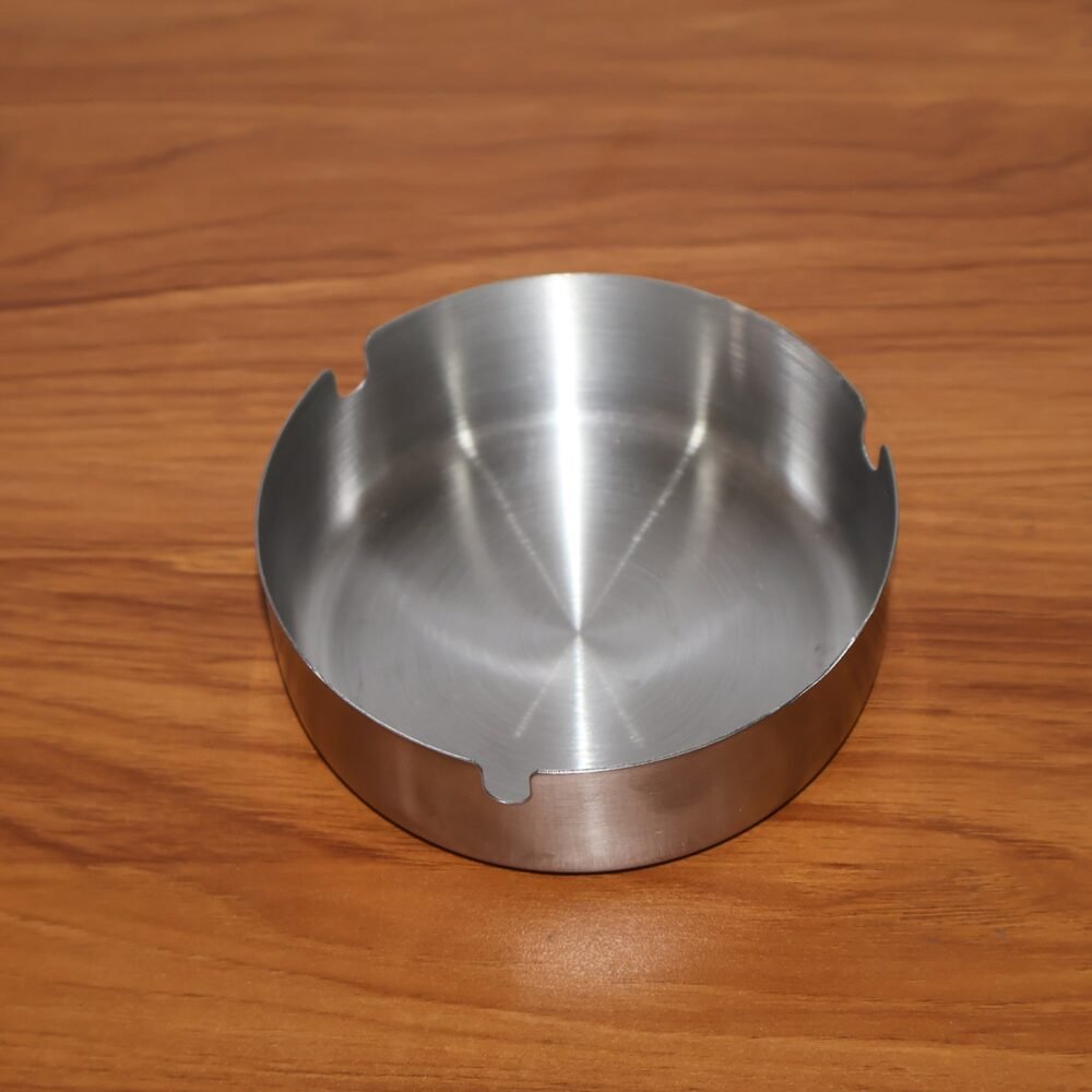 Round Tabletop Cigarette Ashtray – Multi Rest Slots & Stable Base