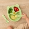 Baby-Feeding-Dinner-Set-02.jpg Kids Mealtime Feeding Set – 4-Piece BPA-Free Durable Plate & Spoon Set