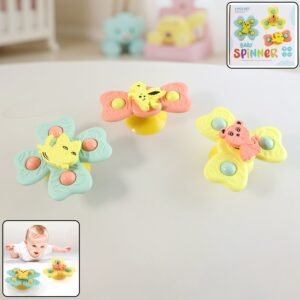 Baby-Spinner-01.jpg Baby Spinner Toy Set – 3-Pc Suction Cup Spinning Toys for Sensory Play