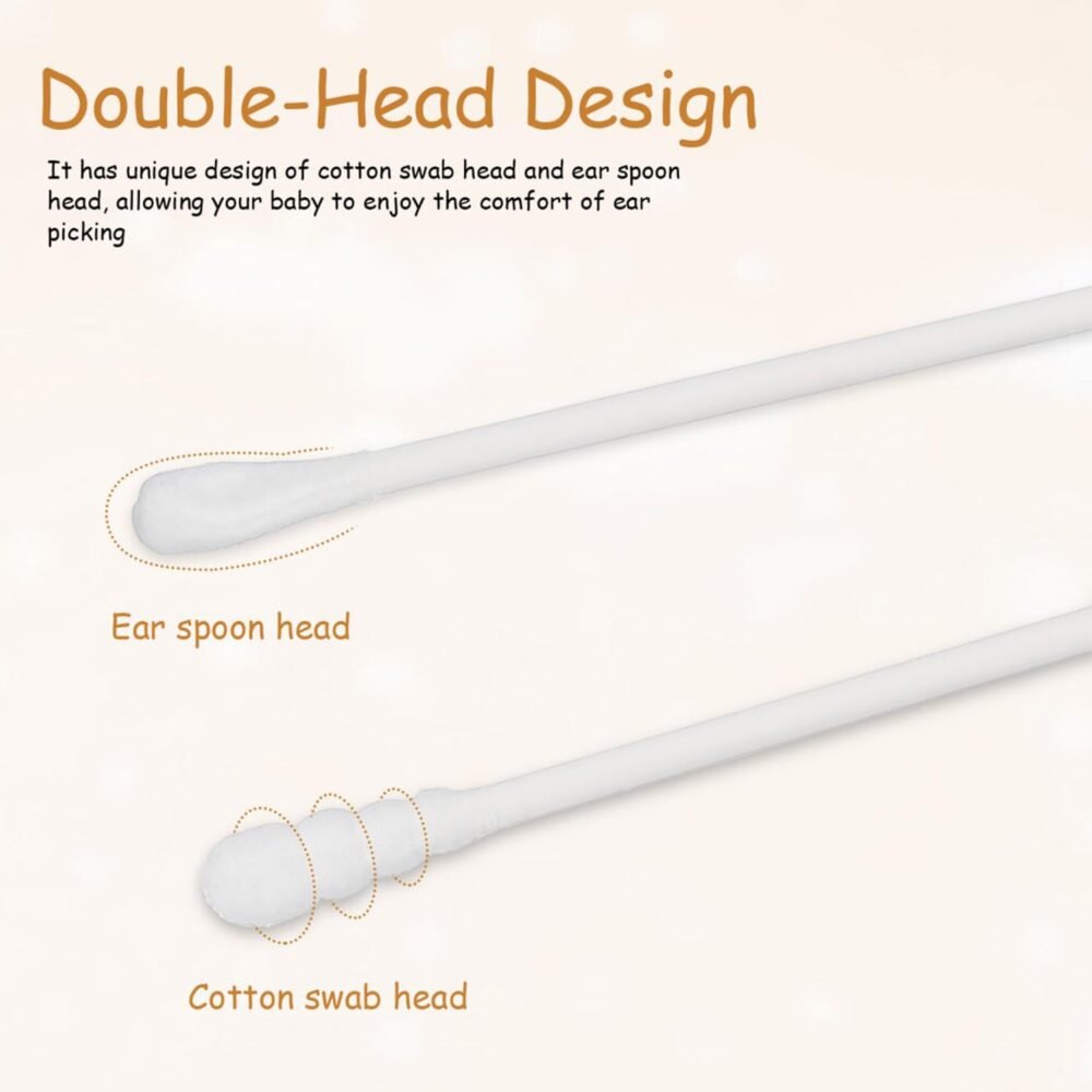 Baby Cotton Swabs – Ultra-Soft Double-Tip Safety, 200 Pc
