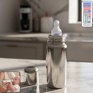 BabySteelFeedingBottle250-WOSKU-01.jpg Baby Feeding Bottle Stainless Steel – Durable & Leakproof 250ML