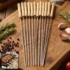 Stainless Steel BBQ Skewers – Reusable Grilling Sticks with Wooden Handle