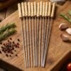 Stainless Steel BBQ Skewers – Reusable Grilling Sticks with Wooden Handle