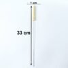 Stainless Steel BBQ Skewers – Reusable Grilling Sticks with Wooden Handle