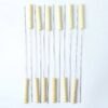 Stainless Steel BBQ Skewers – Reusable Grilling Sticks with Wooden Handle