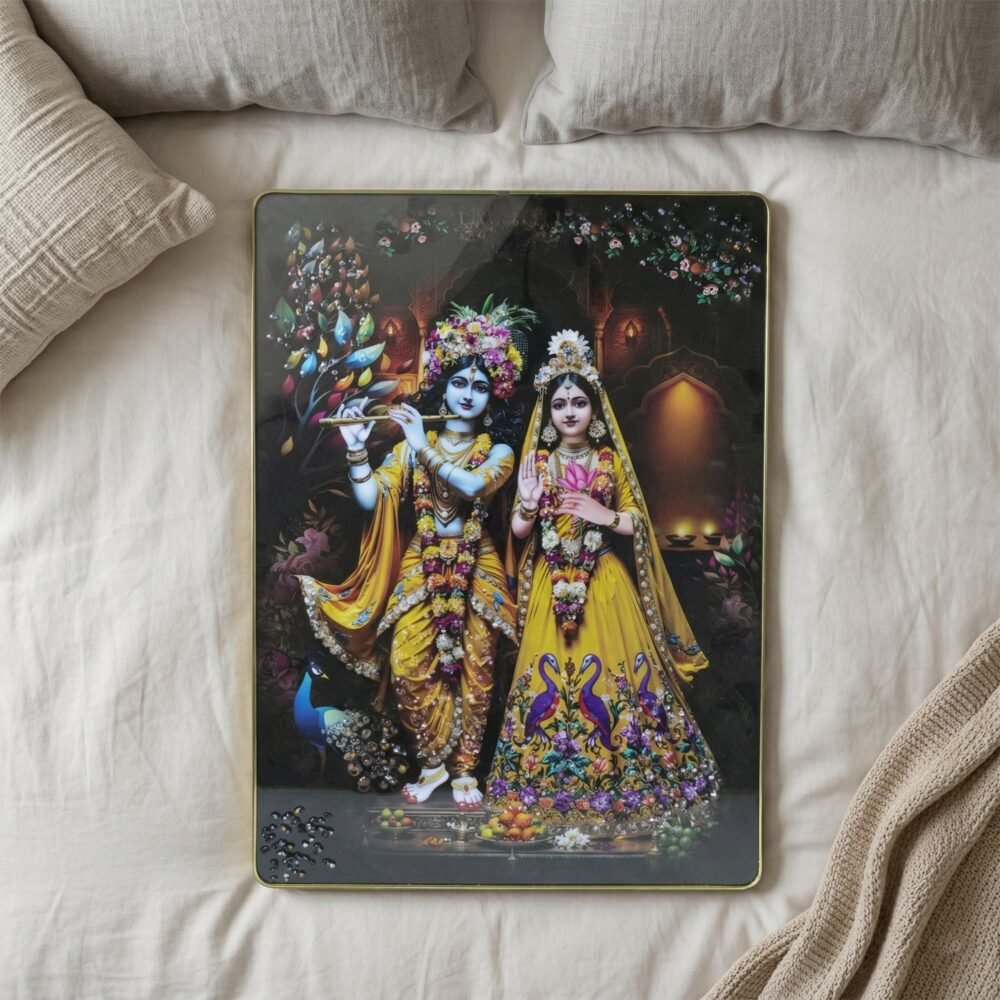 BlackRadhaKrishnapainting04-03.jpg Radha Krishna Wall Frame – Divine Home Decor for Spiritual Spaces